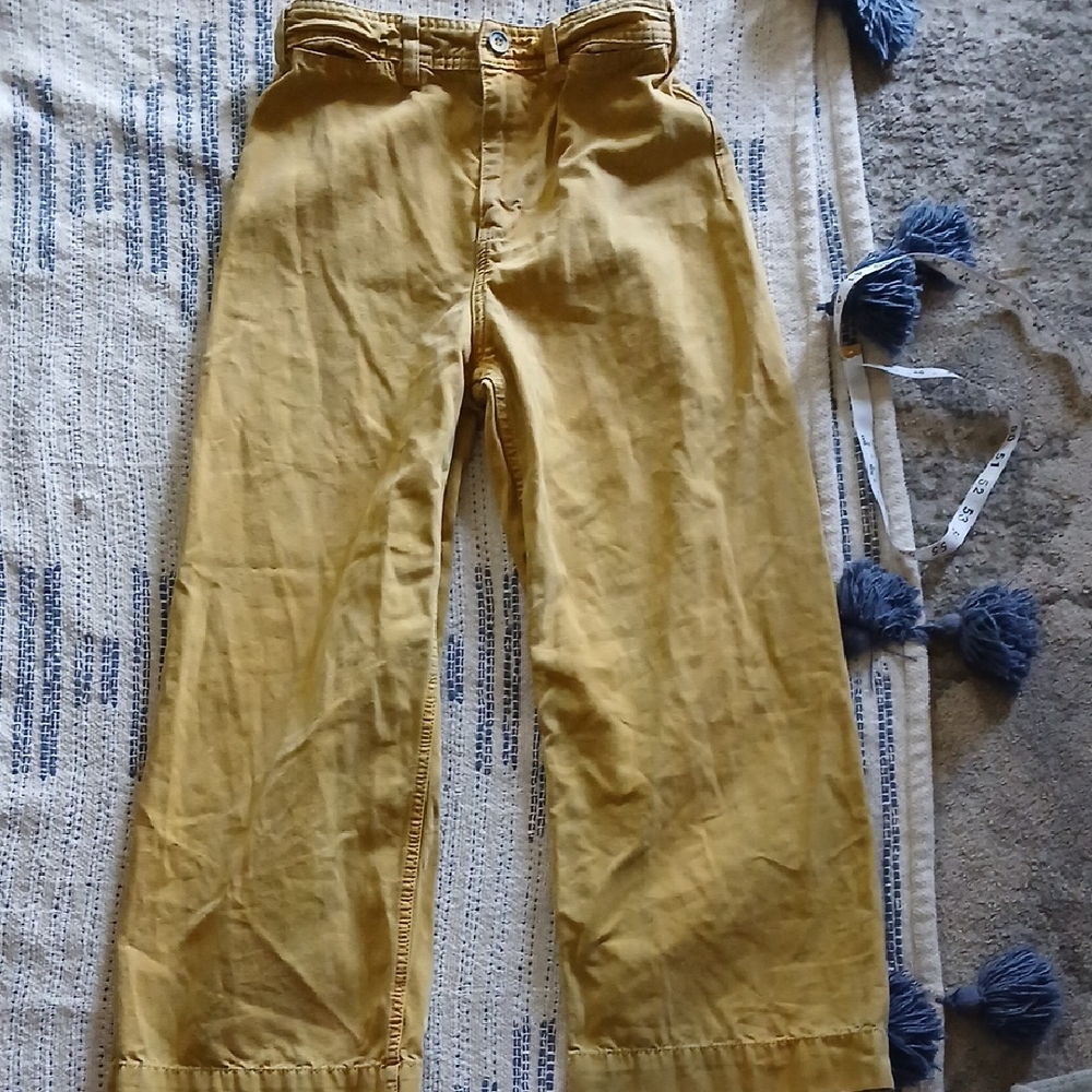 We The Free Golden Yellow Denim Shorts